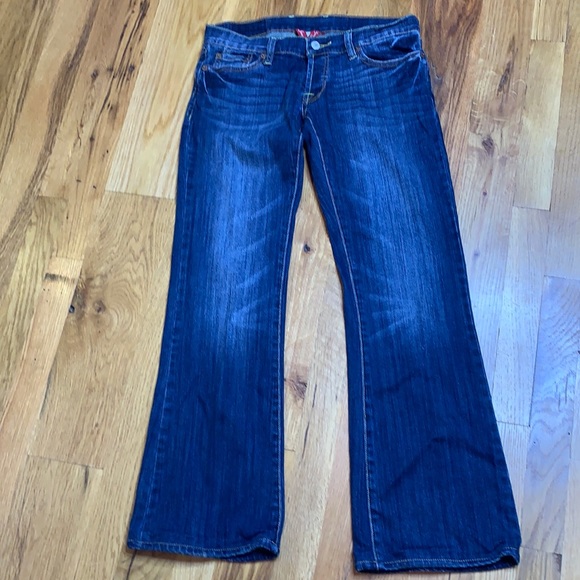 Jean Lucky Brand Femme – Flare Low Rise, Taille W 17" I 26 1/2", Lavage Medium